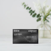 Drei Rechtecke - Elektrischer Regen dunkelgrau Visitenkarte (Stehend Vorderseite)