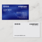 Drei Rechtecke - Regenblau Visitenkarte (Vorne/Hinten)