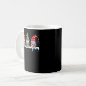 Drei Reinigungstube Funny Christmas Lights Gnome Kaffeetasse (Vorderseite Links)