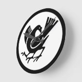 Drei reißende Kruge Runde Wanduhr (Winkel)