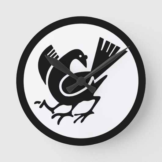 Drei reißende Kruge Runde Wanduhr (Vorderseite)