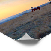 Drei Reiter in den Flint Hills von Kansas Poster (Ecke)