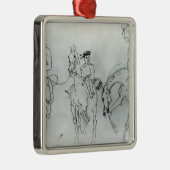 Drei Reiter Ornament Aus Metall (Rechts)