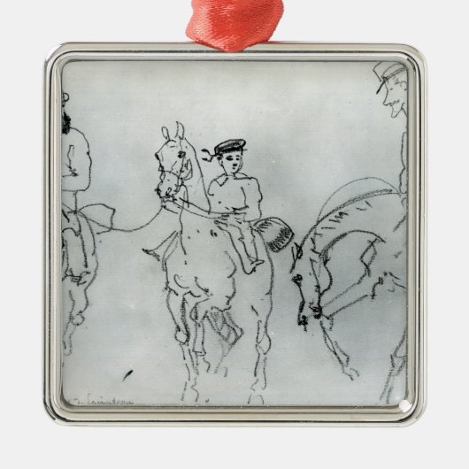 Drei Reiter Ornament Aus Metall (Vorne)