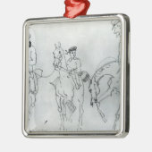Drei Reiter Ornament Aus Metall (Links)