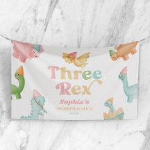Drei Rex Dinosaurier 3. Geburtstagspartei