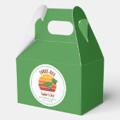 Drei Rex Dinosaurier Gender Neutral Fun 3. Geburts Geschenkschachtel (Rückseite)