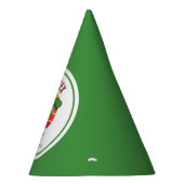 Drei Rex Dinosaurier Gender Neutral Fun 3. Geburts Partyhütchen (Rechts)