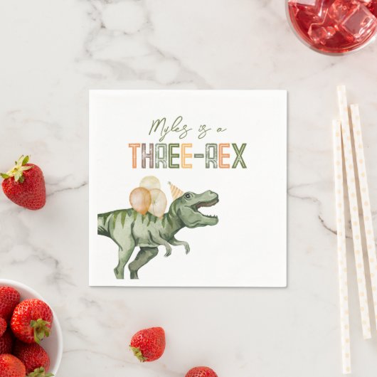 Drei-Rex-Party-Papier Napkins Serviette (Beispiel)
