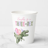 Drei-Rex-Party-Papiertücher für Mädchen Pappbecher (Rückseite)