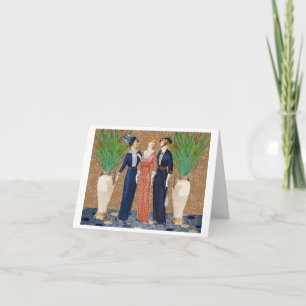 Drei richtige Damen Karte