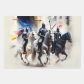 Drei Ritter fahren aus - die Suche Geschenkpapier Set (Vorderseite 3)