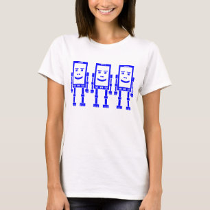 Drei Robo Phones - blau T-Shirt