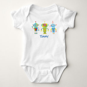 Drei Roboter Baby Strampler