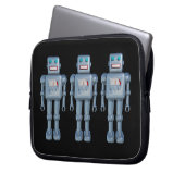 Drei Roboter Laptopschutzhülle (Vorderseite Links)