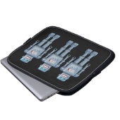 Drei Roboter Laptopschutzhülle (Vorne Knopf)