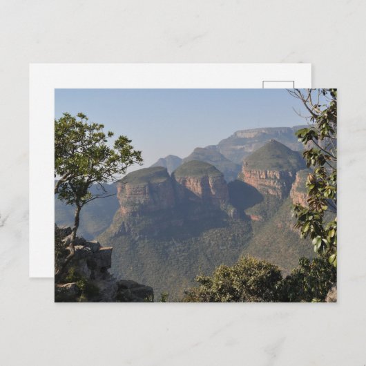 Drei Rondawels Berge Südafrika Postkarte (Vorne/Hinten)