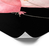 Drei rosa Balloons Happy Kinderzimmer Poster (Ecke)