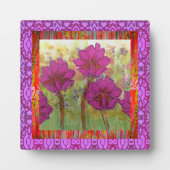 Drei rosa Blume 2 Fotoplatte (Vorderseite)