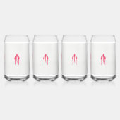 Drei rosa Blume mit schwarzem Hintergrund Dosenglas (Hinten)