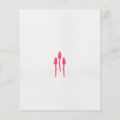 Drei rosa Blume mit schwarzem Hintergrund Flyer (Hinten)