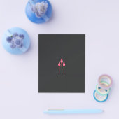 Drei rosa Blume mit schwarzem Hintergrund Flyer (Einzeln)