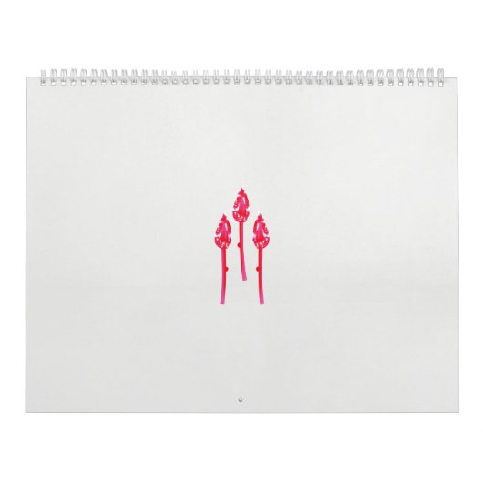 Drei rosa Blume mit schwarzem Hintergrund Kalender (Titelbild)