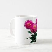Drei rosa Dahlias Kaffeetasse (Vorderseite Links)