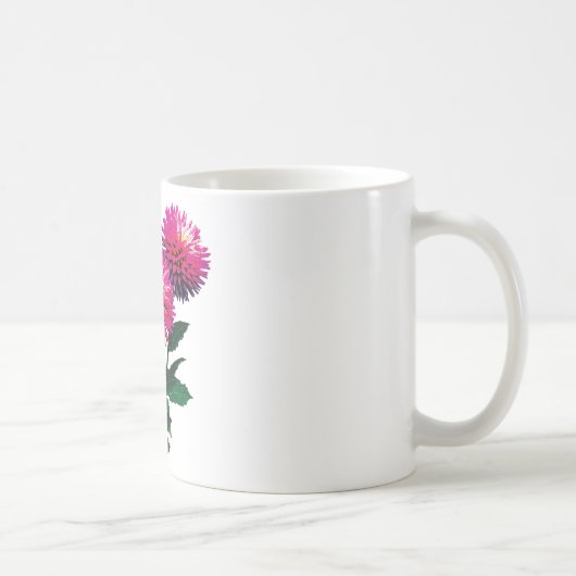 Drei rosa Dahlias Kaffeetasse (Rechts)