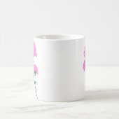 Drei rosa Gartennelken Kaffeetasse (Mittel)