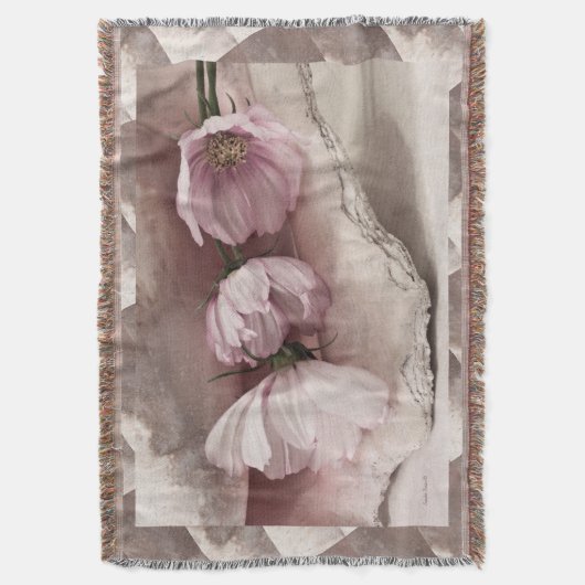 Drei rosa Kosmos Decke (Vorderseite Vertikal)