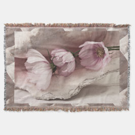 Drei rosa Kosmos Decke