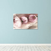 Drei rosa Kosmos Leinwanddruck (Insitu (Holzboden))