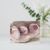 Drei rosa Kosmos Postkarte (Stehend Vorderseite)
