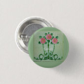 Drei rosa Roses Thunder_Cove Button (Vorne & Hinten)