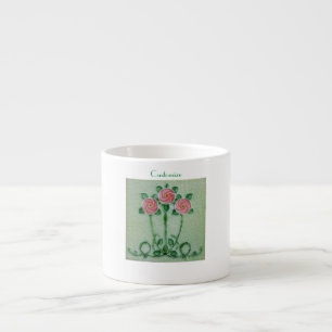 Drei rosa Roses Thunder_Cove Espressotasse