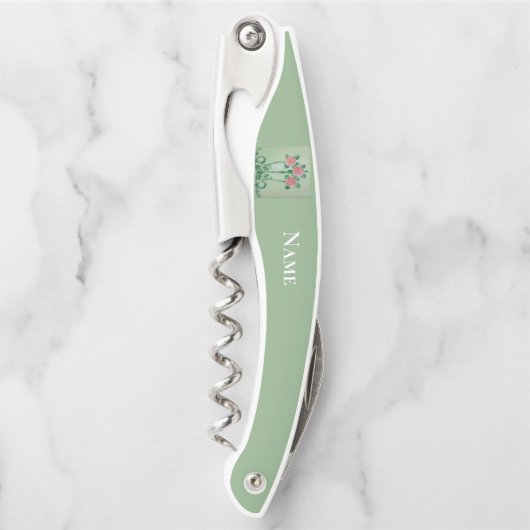 Drei rosa Roses Thunder_Cove Kellnermesser (Vorderseite)