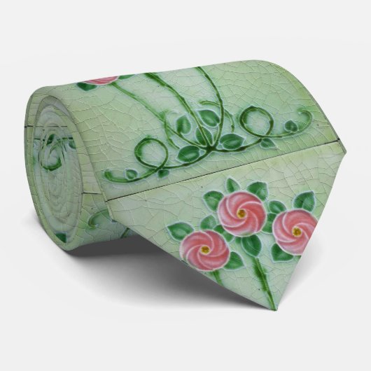 Drei rosa Roses Thunder_Cove Krawatte (Gerollt)