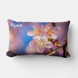 Drei rosa Sakura-Blüten Lendenkissen