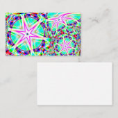 Drei rosa Sterne Visitenkarte (Vorne/Hinten)