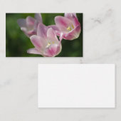 Drei rosa Tulpen Visitenkarte (Vorne/Hinten)