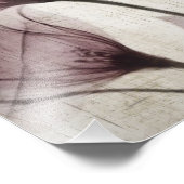 Drei rosa Vintage X-Ray-Blume Fotodruck (Ecke)