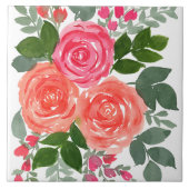 DREI ROSE FLIESE (Vorderseite)