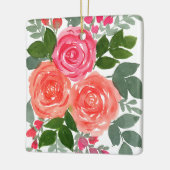 DREI ROSE KERAMIKORNAMENT (Links)