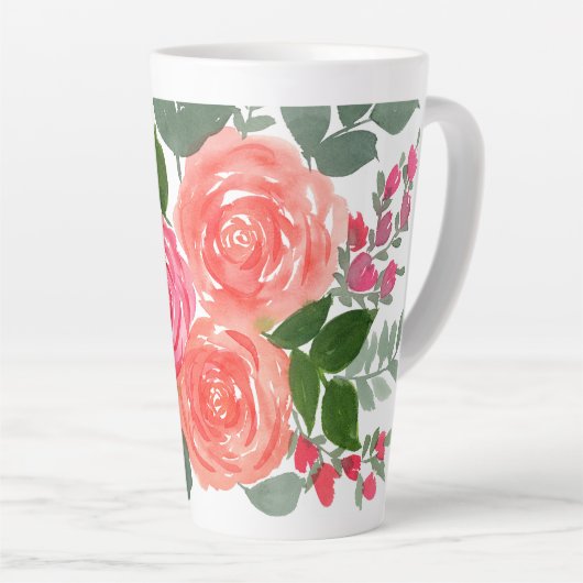DREI ROSE MILCHTASSE (Rechte Ecke)
