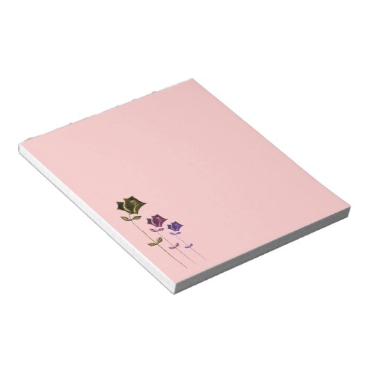 Drei Rose Notepad Notizblock (angewinkelt)