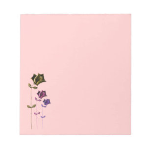 Drei Rose Notepad Notizblock