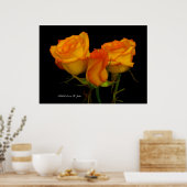 Drei Rose Poster (Küche)