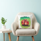Drei rote Äpfel Kissen (Stuhl )
