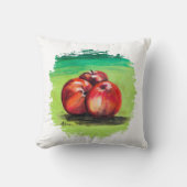 Drei rote Äpfel Kissen (Vorderseite)